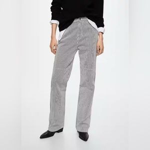 MANGO Striped Carpenter Jeans